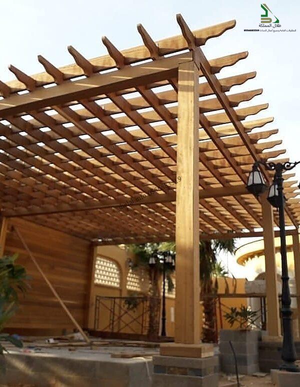 تركيب برجولات 1 برجولات خشب 1