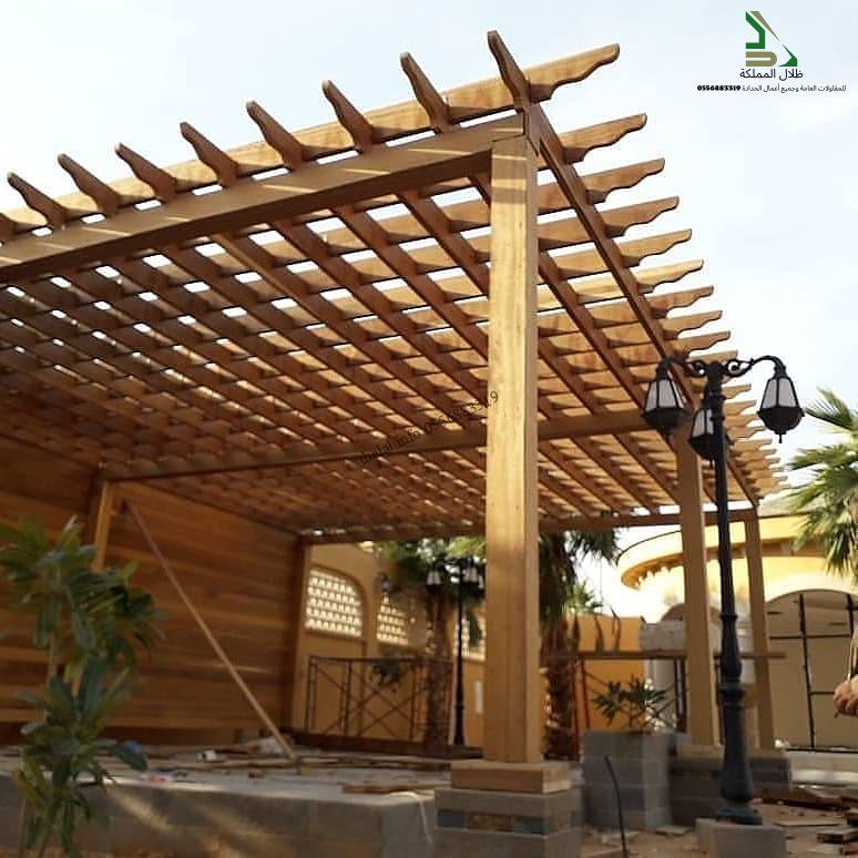 تركيب برجولات 15 برجولات خشب 1